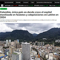 Colombia, nico pas en donde crece el capital movilizado en fusiones y adquisiciones en LatAm en 2024